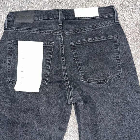 EVERLANE NWT The Original Cheeky Jean Size 28 High Rise Straight Crop -Black - Picture 5 of 13